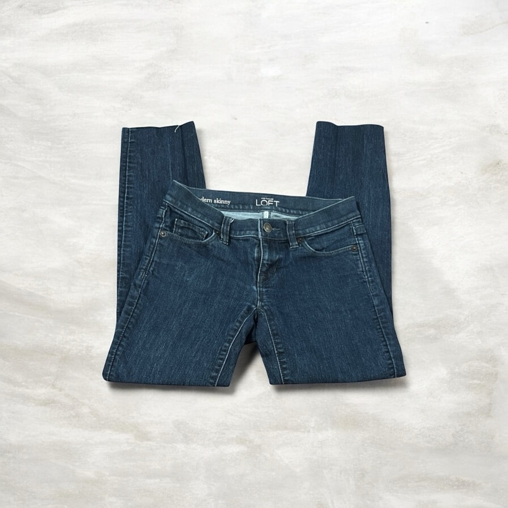 LOFT Women's Skinny Jeans - Deep Blue